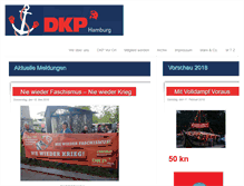 Tablet Screenshot of dkp-hamburg.de